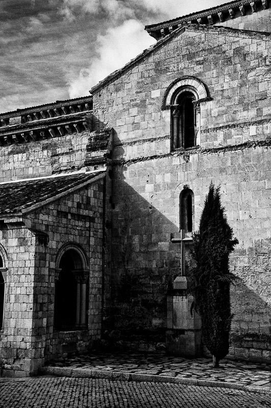 Architektur, Kirche, Look, Segovia, Spanien, _Themen, s/w