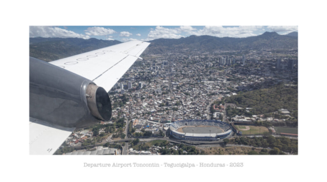 Abflug vom Airport Toncontin - Tegucigalpa - Honduras