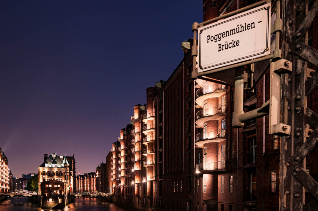 Blaue Stunde Poggenmühlenbrücke - 2016