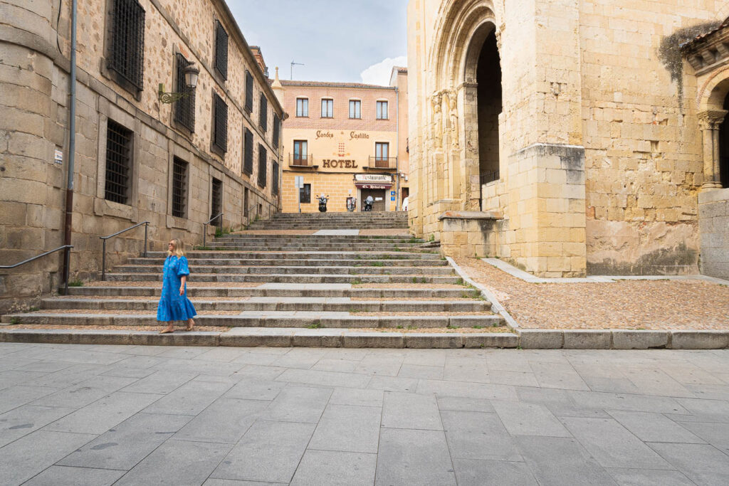 Straßenszene in Segovia