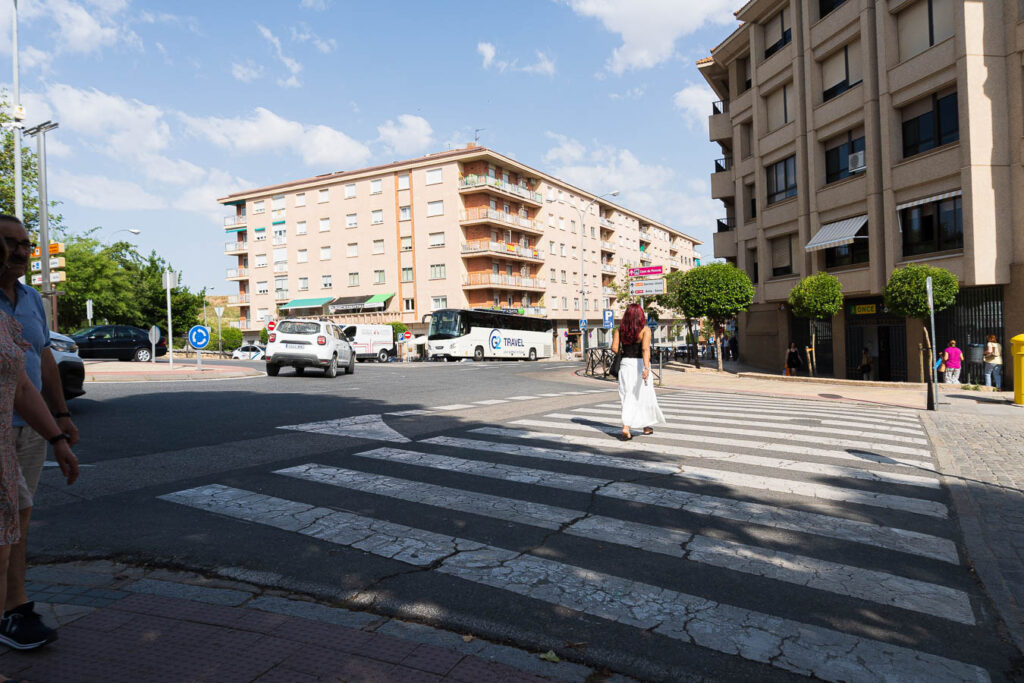 Straßenszene in Segovia