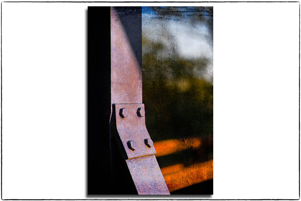 FineArt-Print der ehemaligen Eisenbahnbrücke in Kirchwerder (Südrampe) und Neuengamme (Nordrampe)