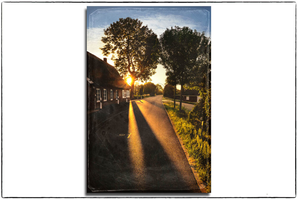 Sonnenaufgang Heinrich-Osterath-Straße.